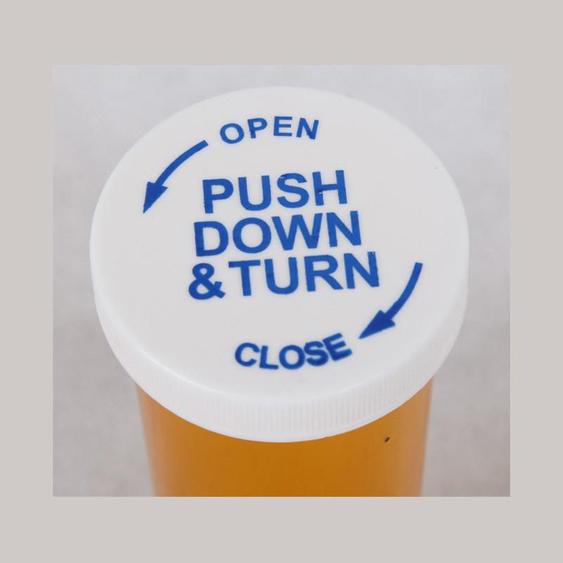 Children's Safety Seal Thumb Press Bottle, Food Grade PP Plastic, Small Square Medicine Storage