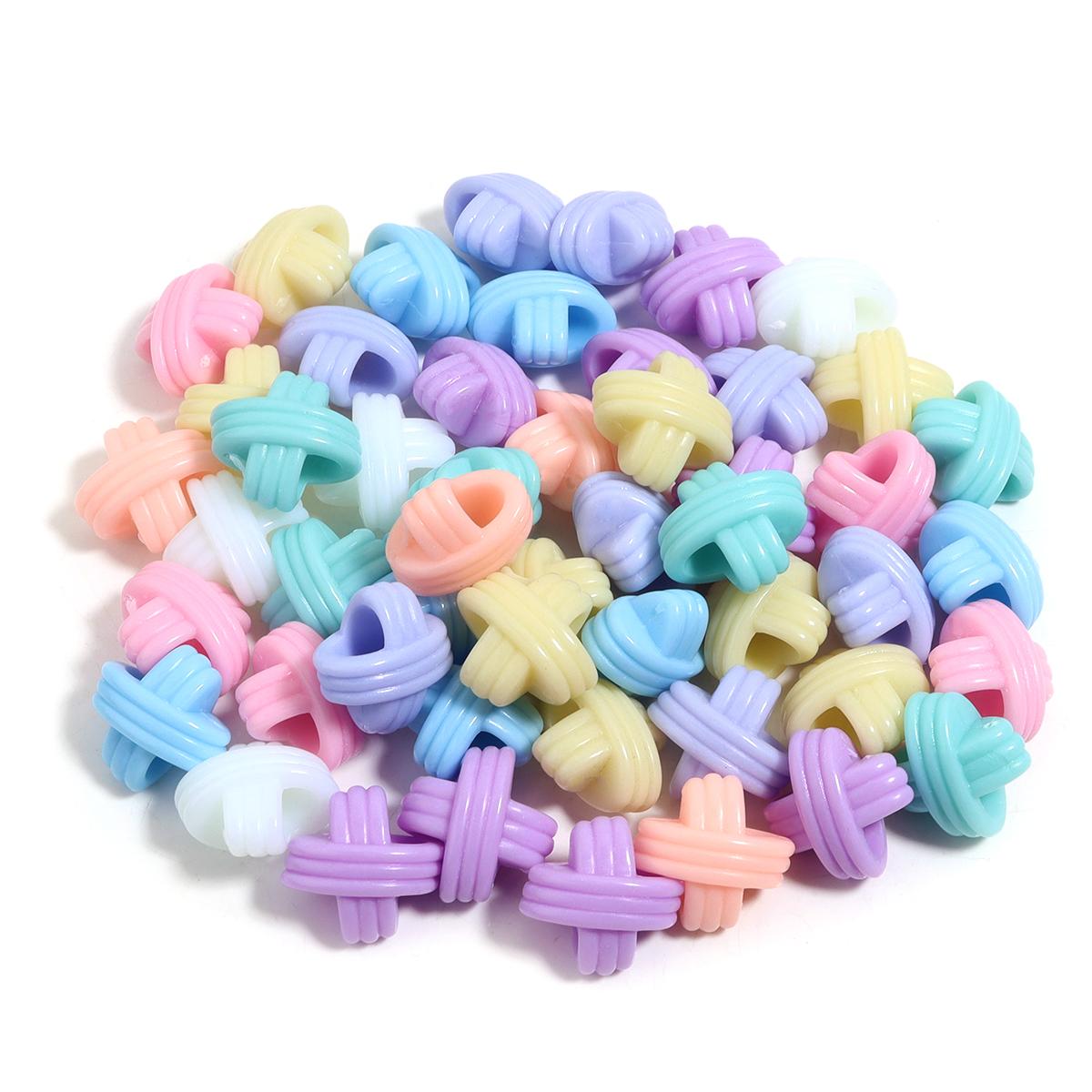 

50pcs Bows Acrylic Beads Mixed Color Butterfly Loose Beads For Jewelry Making DIY Bracelets Phone Chain Keychain Accessories