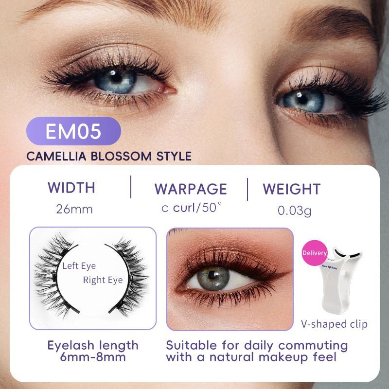Magnetic False Eyelashes Natural Look With Clips Reusable Long-Lasting Makeup Enhancement Daily Wear
