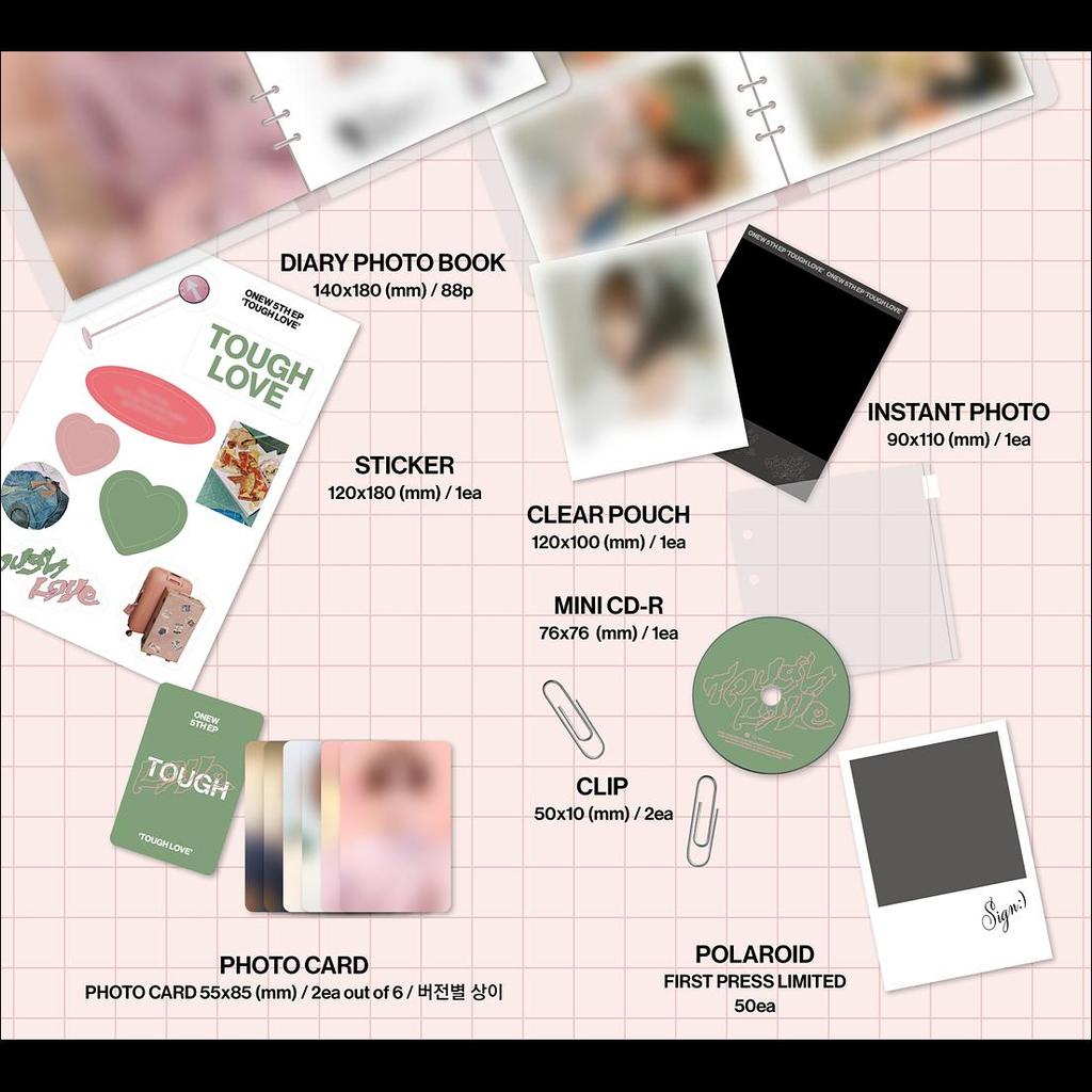 [Pre-order] ONEW (SHINee) TOUGH LOVE (NOTE Ver.) + Free Gift