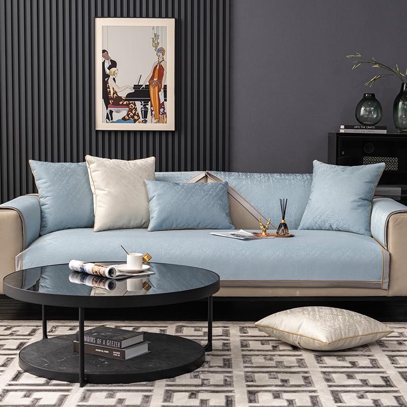 European-Style Sofa Cushion High-Grade Affordable Luxury Style Sofa Cover Straight Row Non-Slip Four Seasons Universal Sofa Cushion