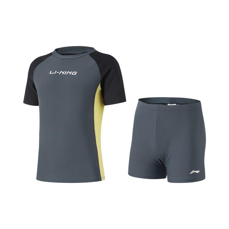 

Li Ning Пуловер Устойчивый к УФ-лучам Облегающая Спортивная одежда Купальник Dark Shadow Blue 120