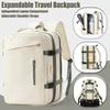 Expandable Large Capacity Travel Backpack for Women Men, 15.6 Inch Laptop Carry On Backpack, Water Resistant Weekender Bag Fits
