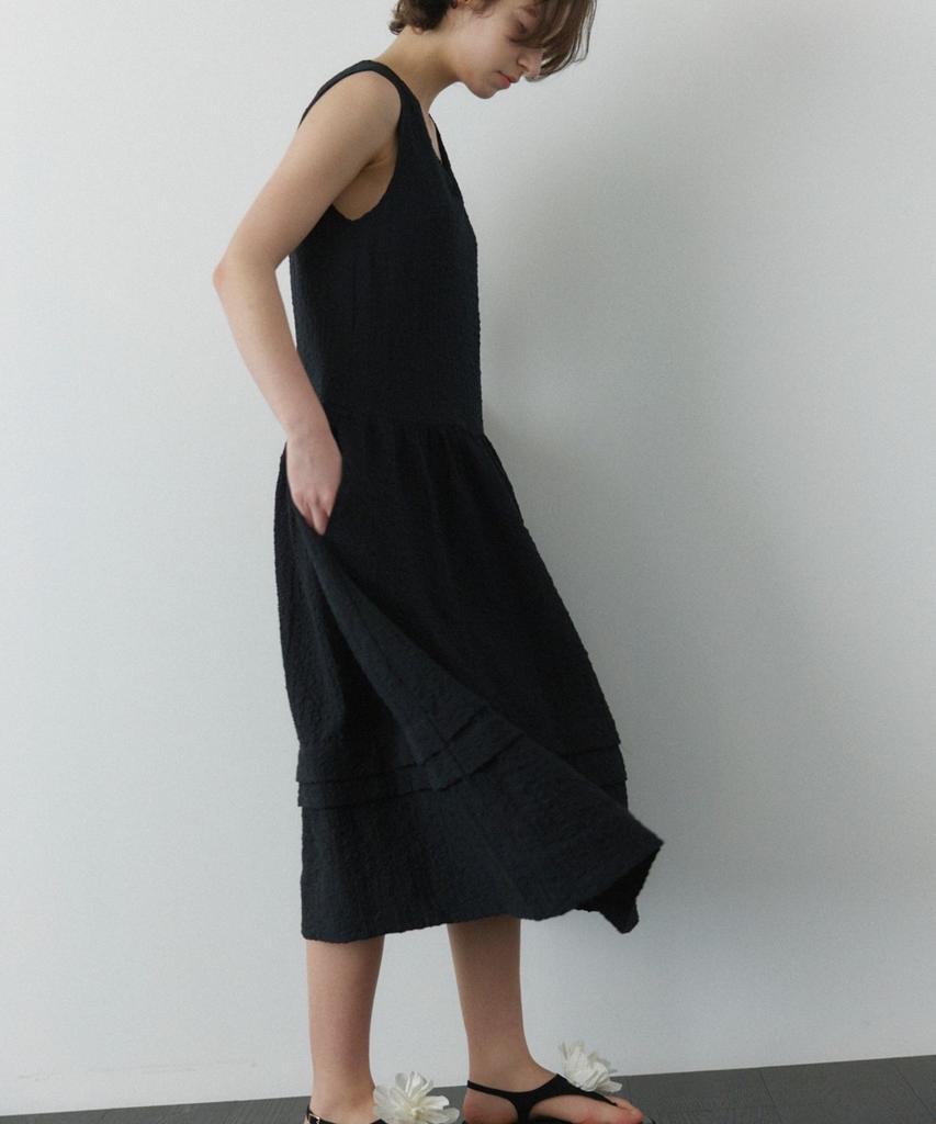 Okuka Cloud Summer Dress - Black