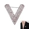 Women's V Shape Brooch Pin Metal Lapel Pins Anti Slip Clothing Accessory for Blouses Sweaters Coats