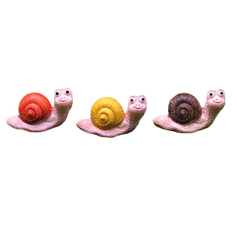 Animal Figurine Resin Snail Decoration Animal Ornament Handicrafts Gift Cute
