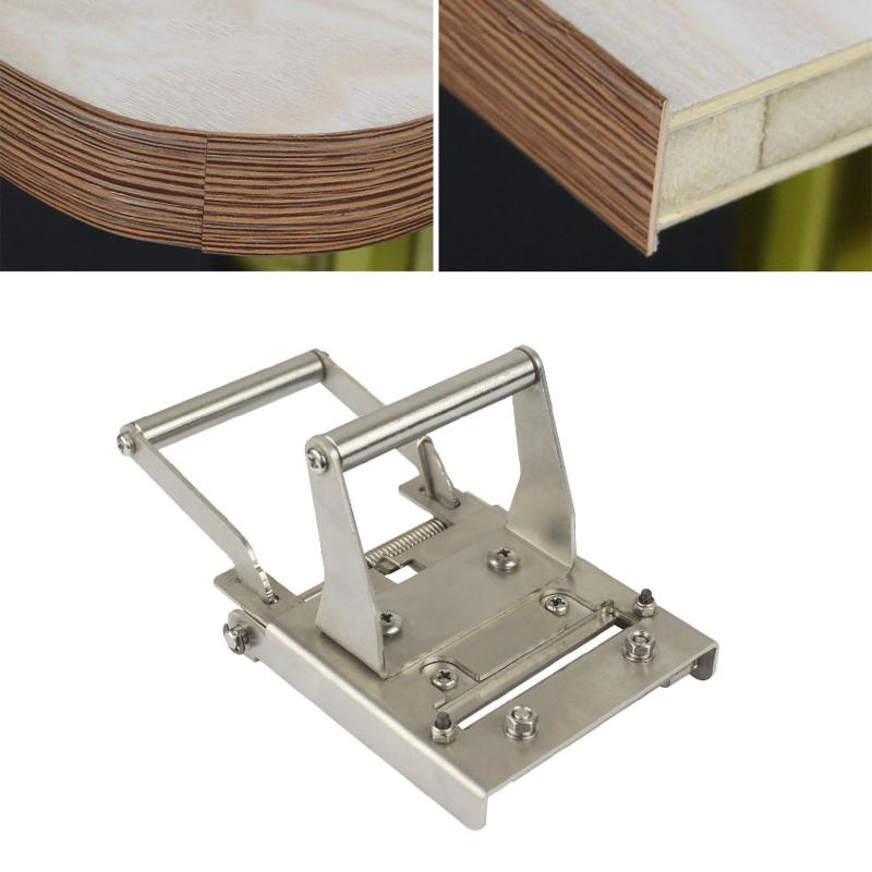 Edge Banding Trimmer Portable Anti-rust Steel Edge Banding Cutter Woodworking Tool for Straight Round PVC Curve Finished