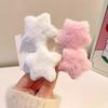Plush Star Hairpin Sweet Fluffy Solid Color Pentagram Hair Clip Bobby Pin Women Girl HairGrip Barrettes Headwear Hair Accessorie