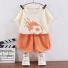 Set Maglietta a Maniche Corte e Pantaloncini per Bambini Texture a Nido d'Ape Sottile Estivo Casual per Ragazzi Ragazze Abbigliamento Quotidiano Uso Domestico Vita Elastica