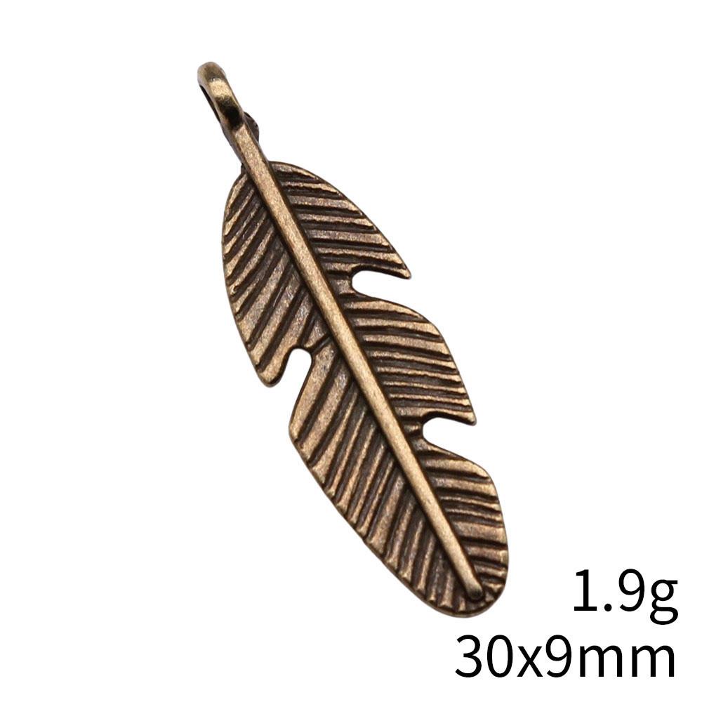 NewArrivals Charms Jewerly Making Feathers Leaf Charms Pendant Ornaments For Home Car Pendant