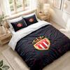 Bedding Set 1 Duvet Cover 2 Pillowcases Monaco FC Print Bedroom Home Decoration