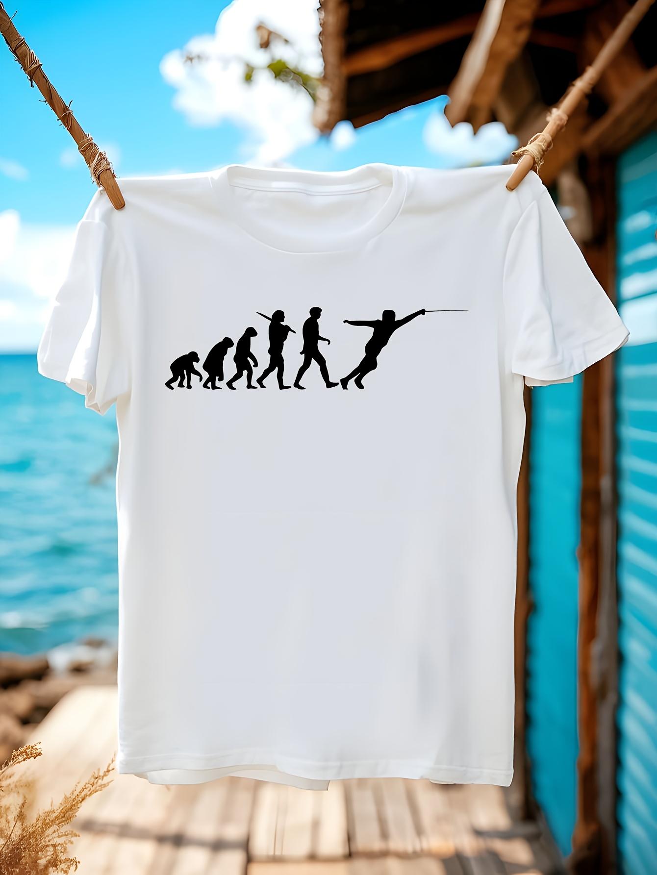 Historical Fencing Evolution Graphic Tshirt Graphic Tshir... M