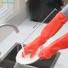 Long Cuff Rubber Cleaning Gloves - Non-Slip Kitchen Gloves,Waterproof Dishwashing Gloves for Household Cleaning & Dishwashing