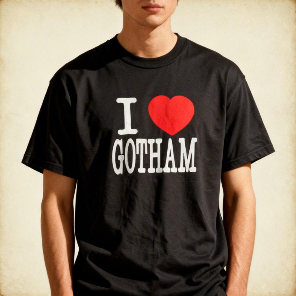 Number Nine I Love Gotham N)ine Red Heart T-shirts M