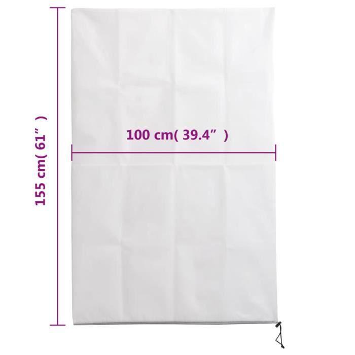 VidaXL Housses de protection pour plantes avec fermeture éclair 10 pcs 3203548