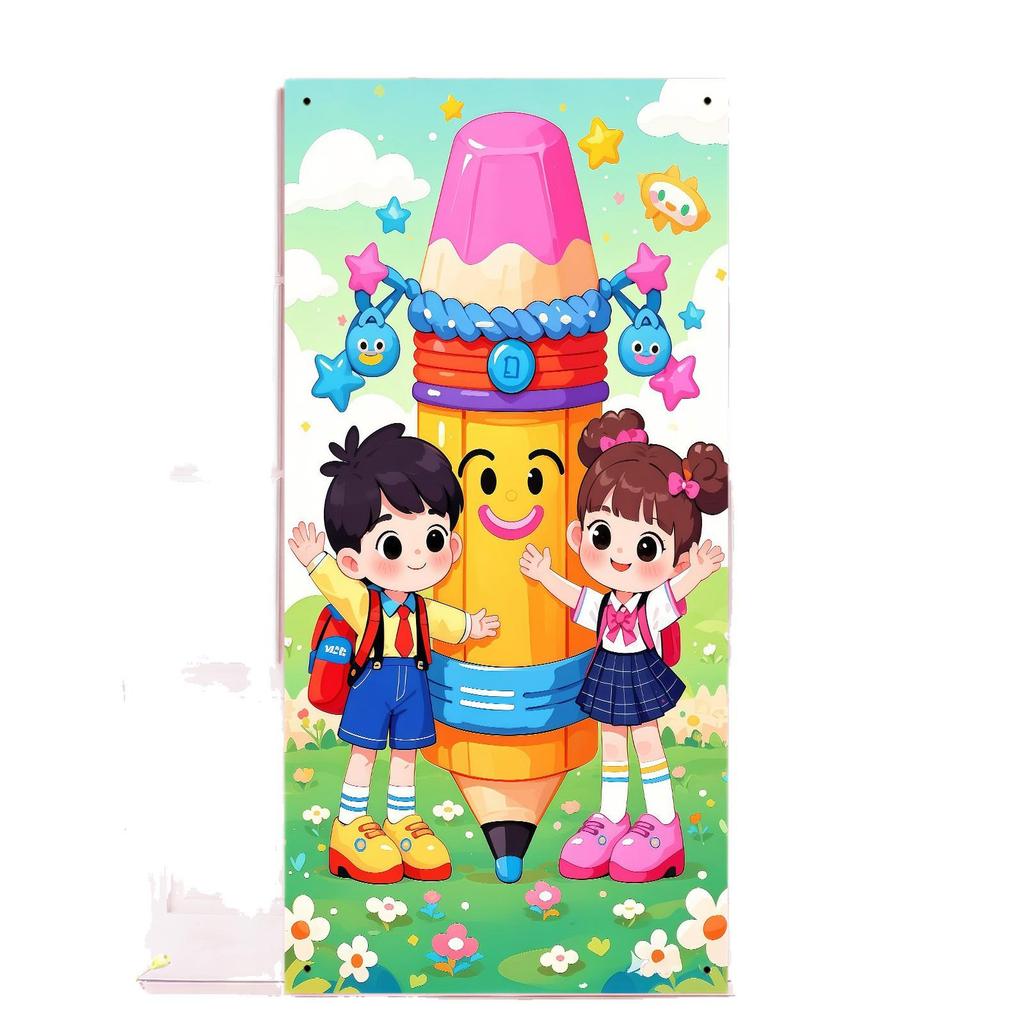Cartoon-Style Back-to-School Party Door Frame Decoration