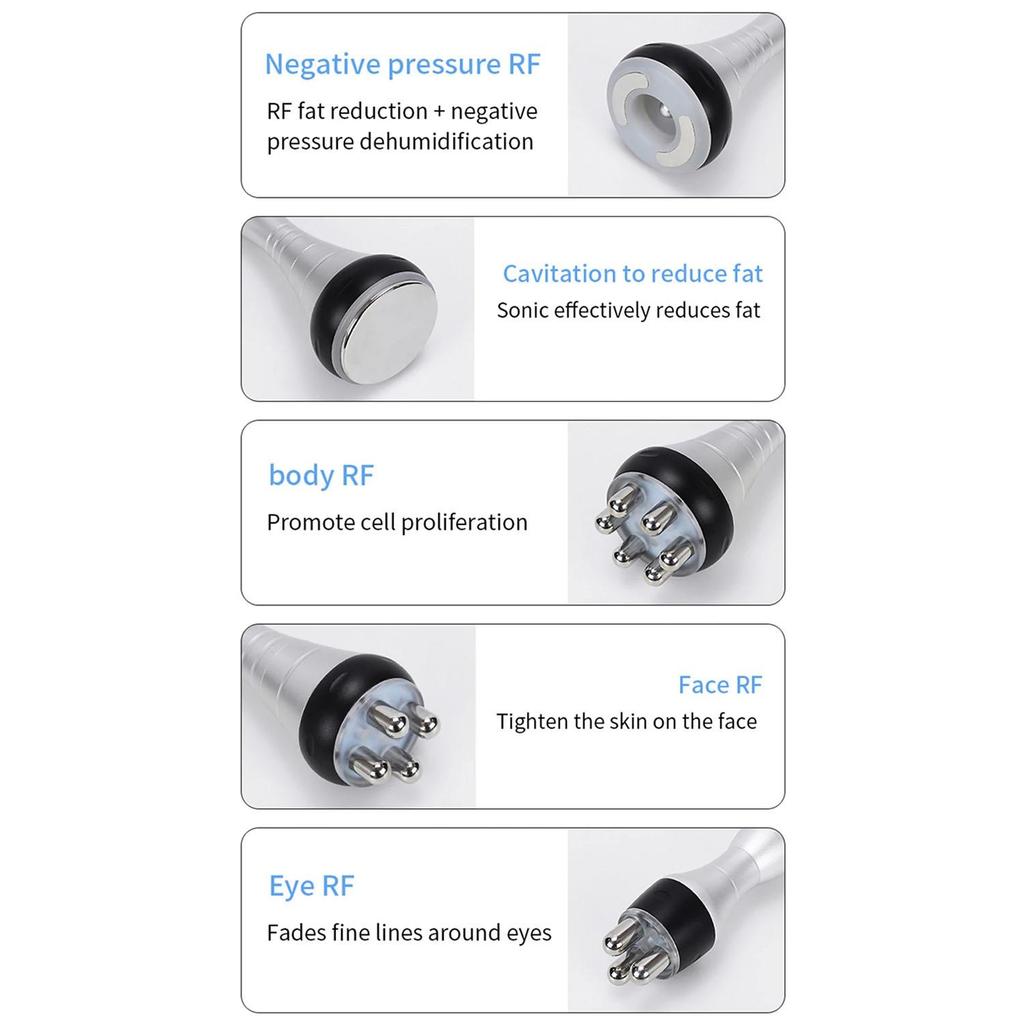 9-in-1 Professional Beauty Device RF Skin Lifting Cavitation Body Contouring Equipment