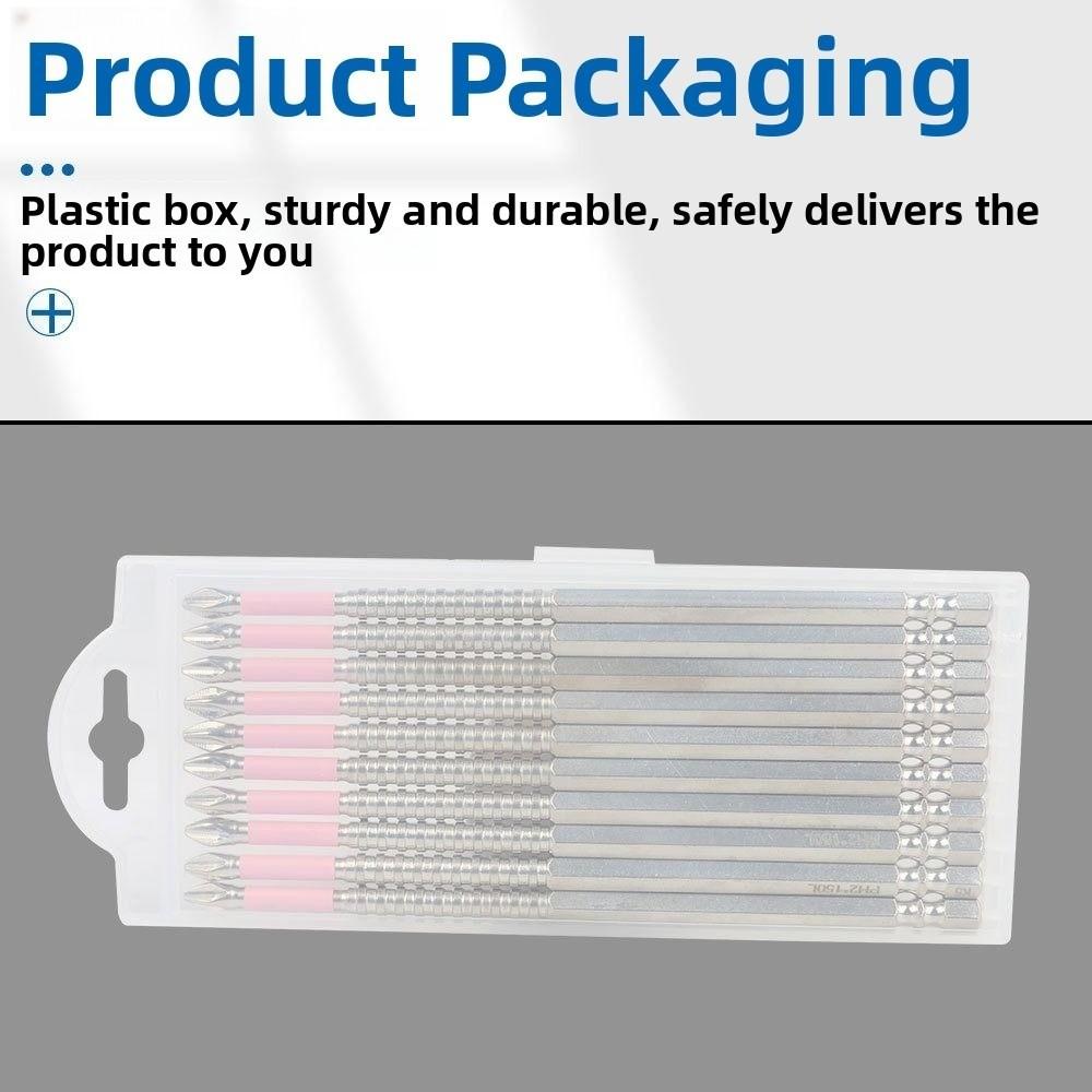 6/10pcs Impact Resistant Batch Head Anti-Slip Ph2 Screwdriver Bit  For Electric Screwdriver