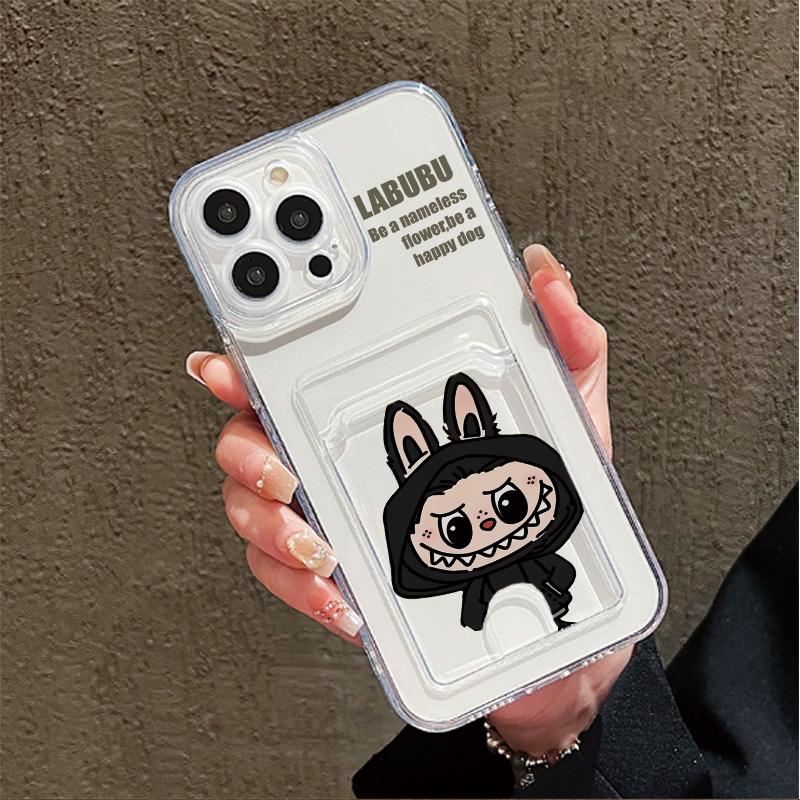 

Силиконовый чехол-карман для карт для iPhone 14 16 15 Max Honor Smart 90 200 Xiaomi Redmi Note 9 Oppo Reno 13F 14F Прозрачный бампер для телефона Xiaomi Redmi Note 14 (4G)