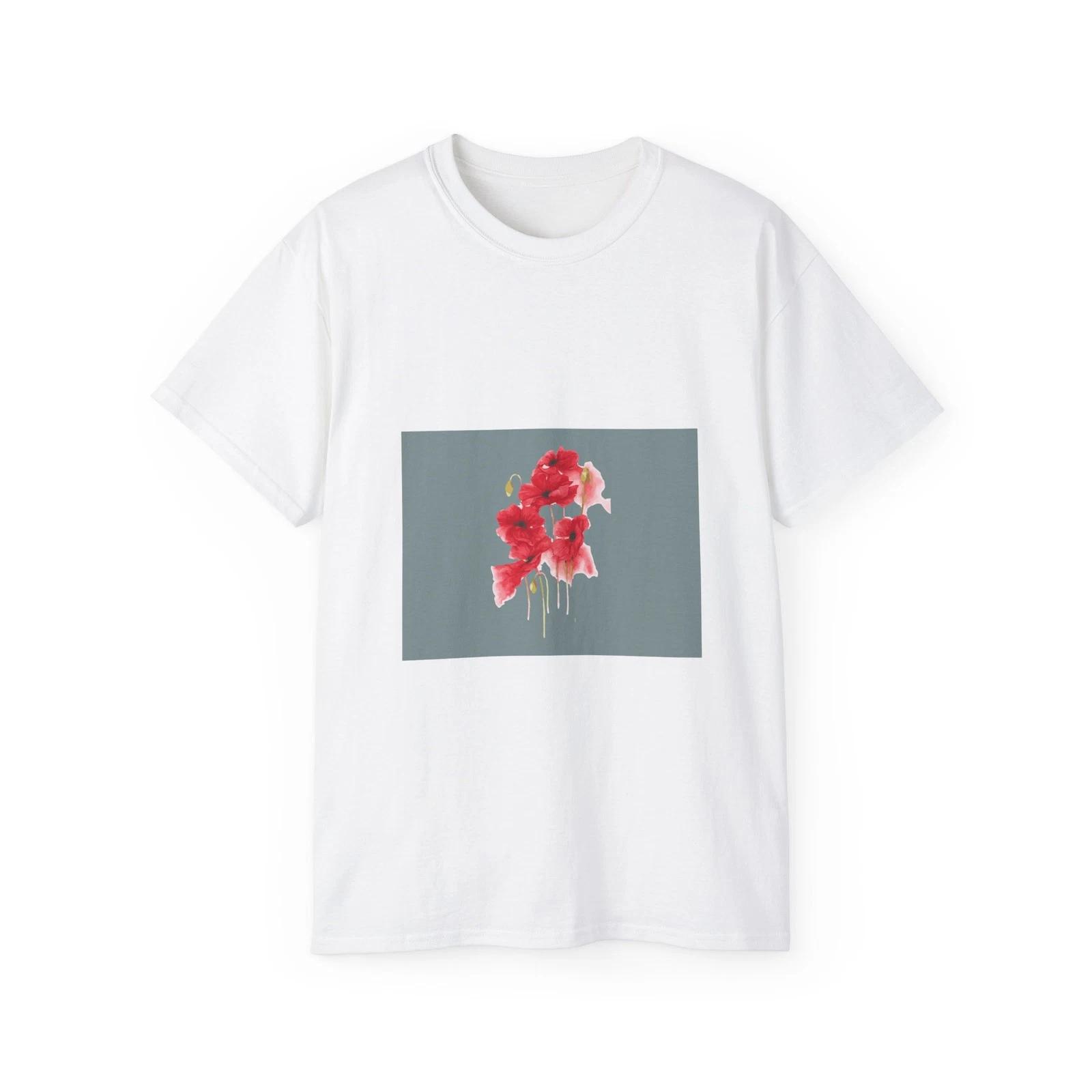 Watercolor Beautiful Flowers Flowers Floral | Custom Graphic T-Shirt 4XL