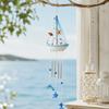 Shell Star Nautical Sailboat Wind Chime Tassel Hanging Ornaments Small Boats Models  Home Decor
