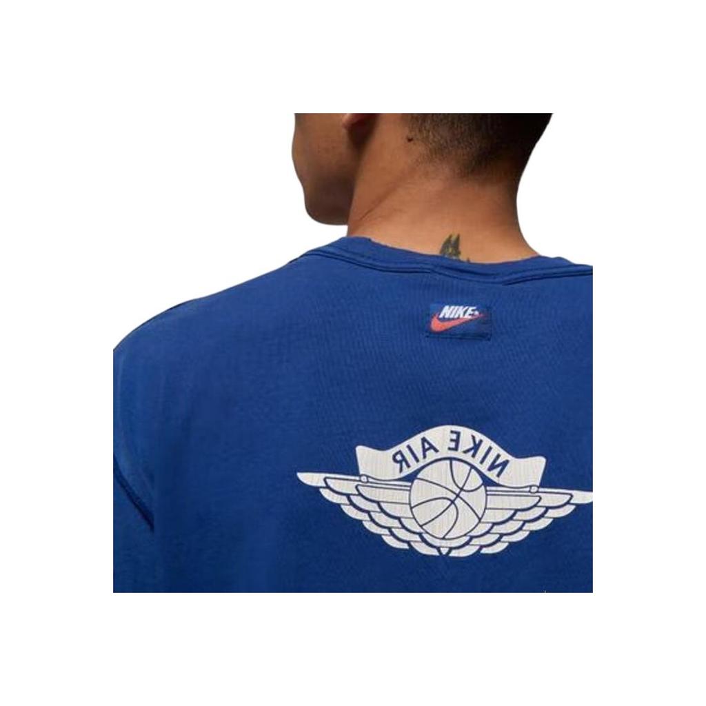 Jordan Air SS25 Rare WSH SS Crew Fashion Comfortable Versatile Soft Short Sleeve T-Shirt Men T-Shirts Blue IB3131485