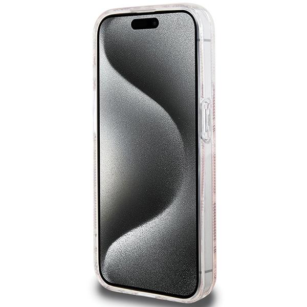 Guess Guhmp15Lhgcustgp Iphone 15 Pro 6.1 Różowy/Pink Hardcase Iml Gcube Magsafe