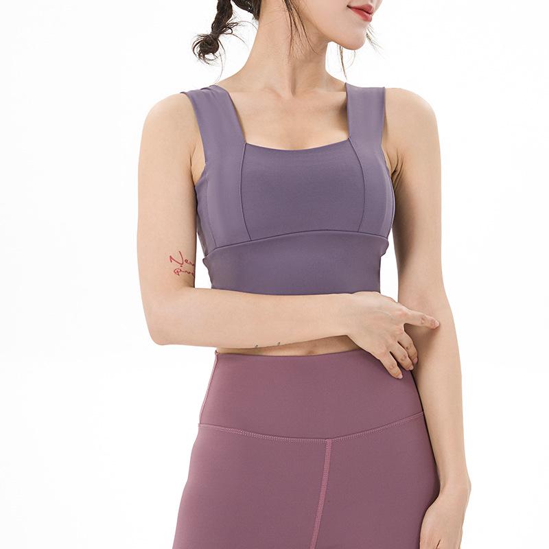 2024 Women's Summer Shockproof Sports Bra - Push-up Yoga, Running, Beautiful Back, Wide Straps Tank Top