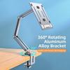 360°Rotatable Laptop Stand Single Arm Tablet Holder Laptop Desk Mount  For 17"Inches Notebook