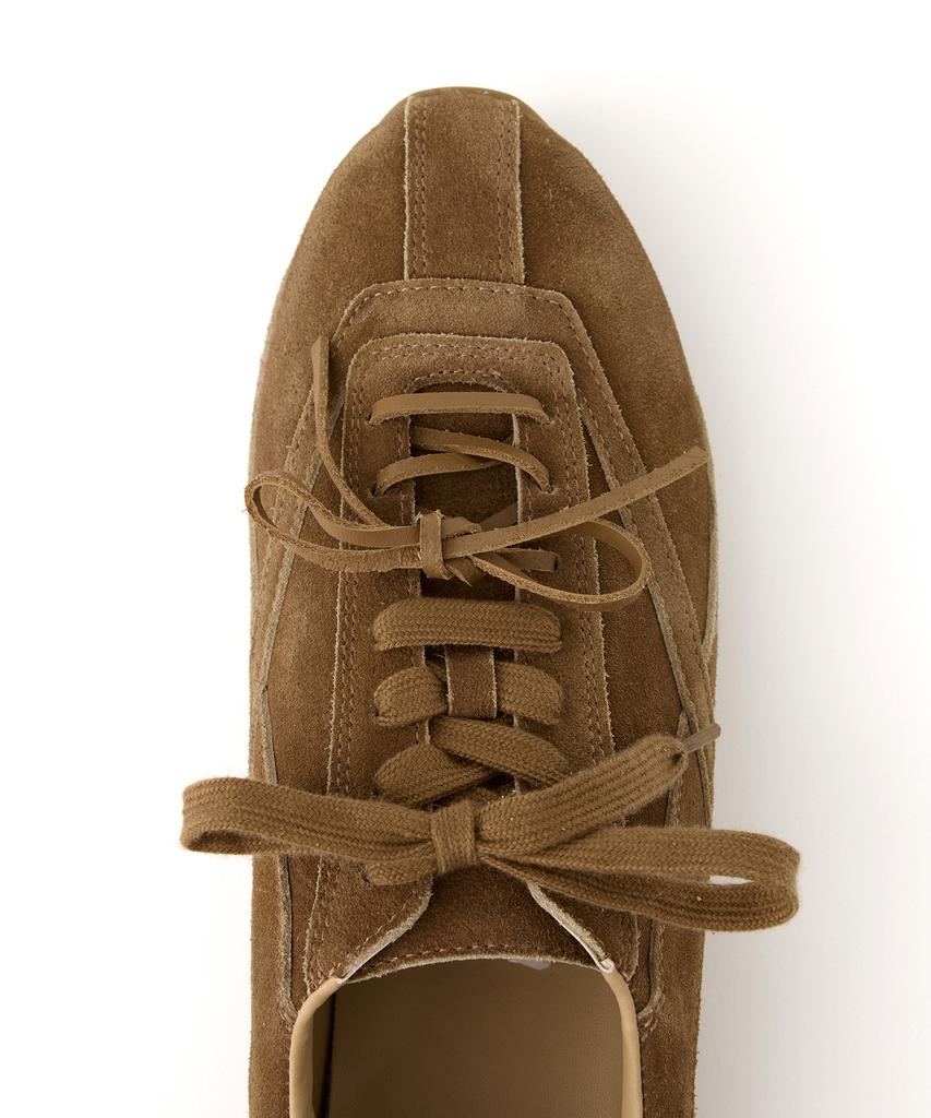 Dnsr Women Low-Cut Suede Sneakers Brown