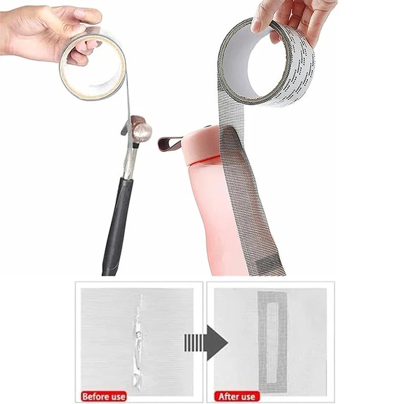 2M 5/10cm Width Window Mosquito Net Repair Tape Self-Adhesive Window Screen Repair Patch Anti-Insect Fly Mesh Broken Holes Tape