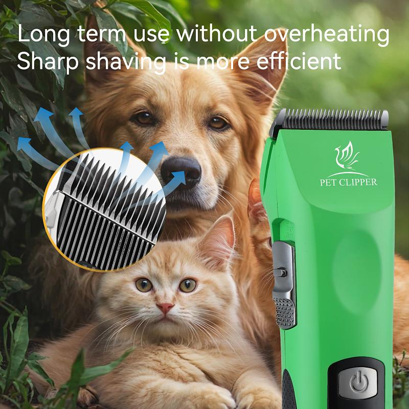 Fenice P300 Upgrade 5500mA Capacity Colorful Cordless LCD Screen Rechargeable Dog Grooming Electric Clippers for Pet Trim Salons