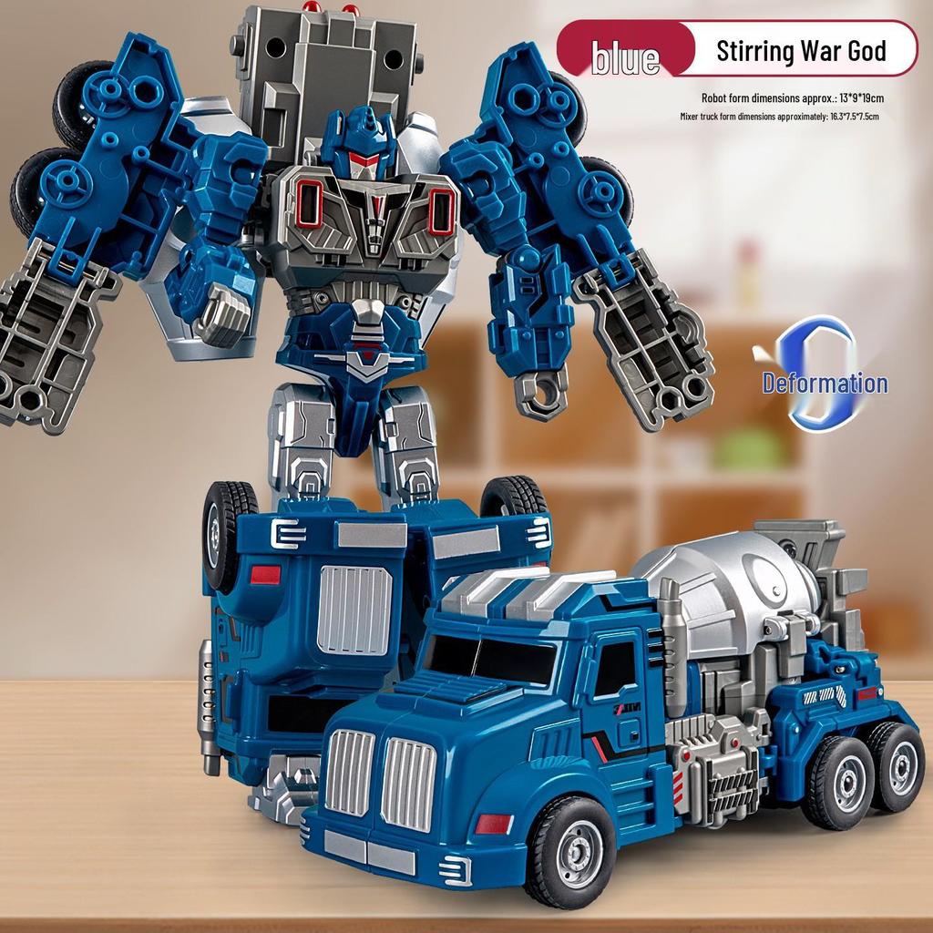 Transforming Robot Car Model - Inertial Power Warrior Toy for Boys