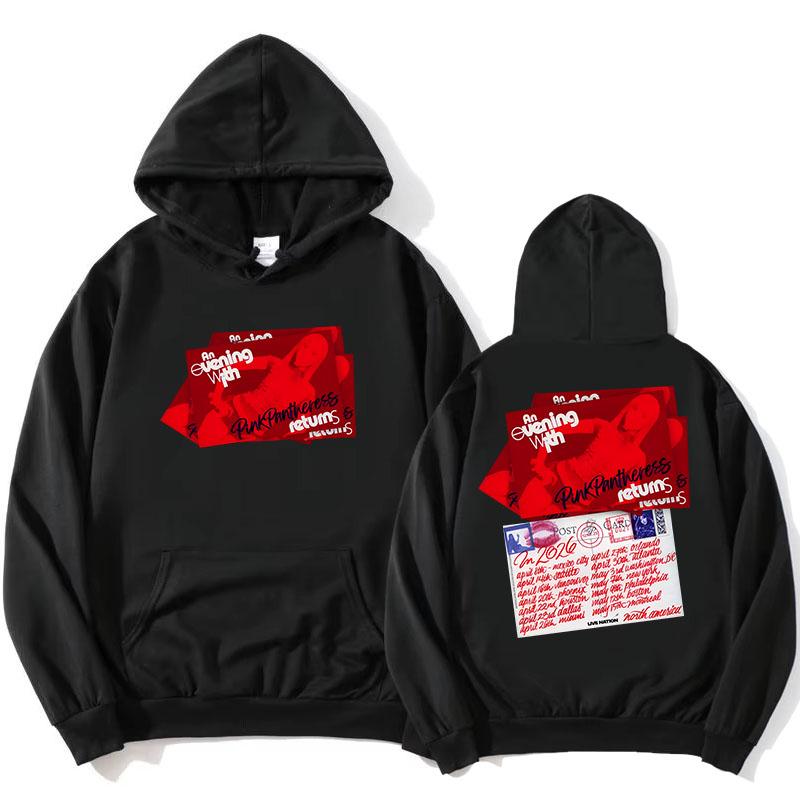 

An Evening with PinkPantheress Tour Into Spring 2026 Hoodies Long Sleeve Casual Sweatshirts Streetwear Unisex Print Hoody M чорний