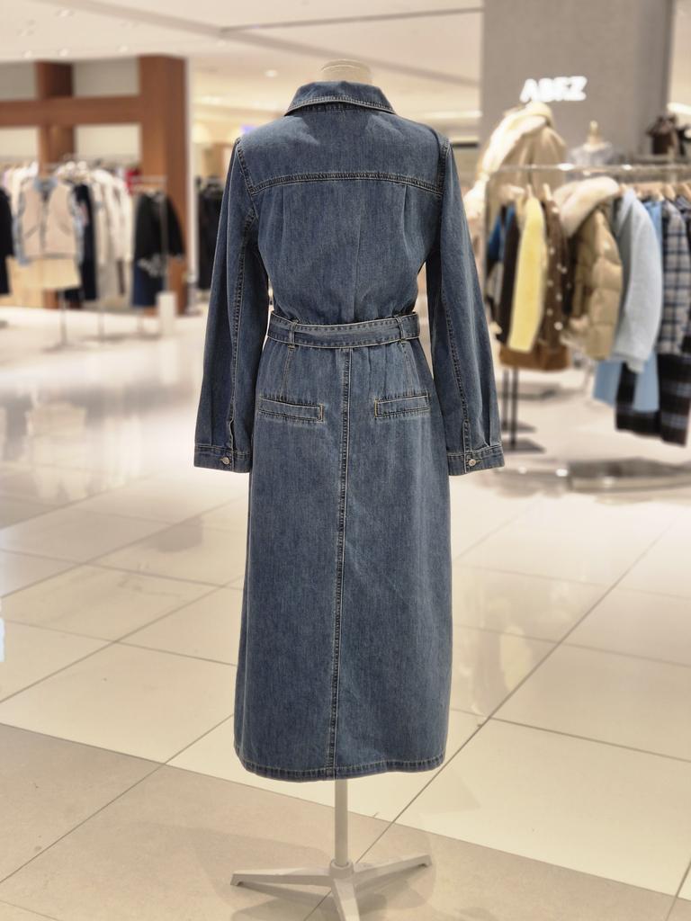 Belted Denim Dress VC3DV11