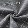 Plaid Print Washable Cotton Summer Cooling Quilt Lightweight Breathable Machine Washable for Student Dorms Single Double Beds Air Conditioner Rooms