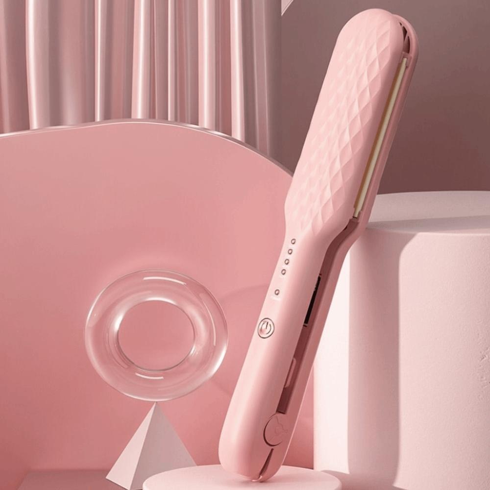 

Intelligent Hair Straightener Portable Hair Crimper Iron Professional Styling розовый