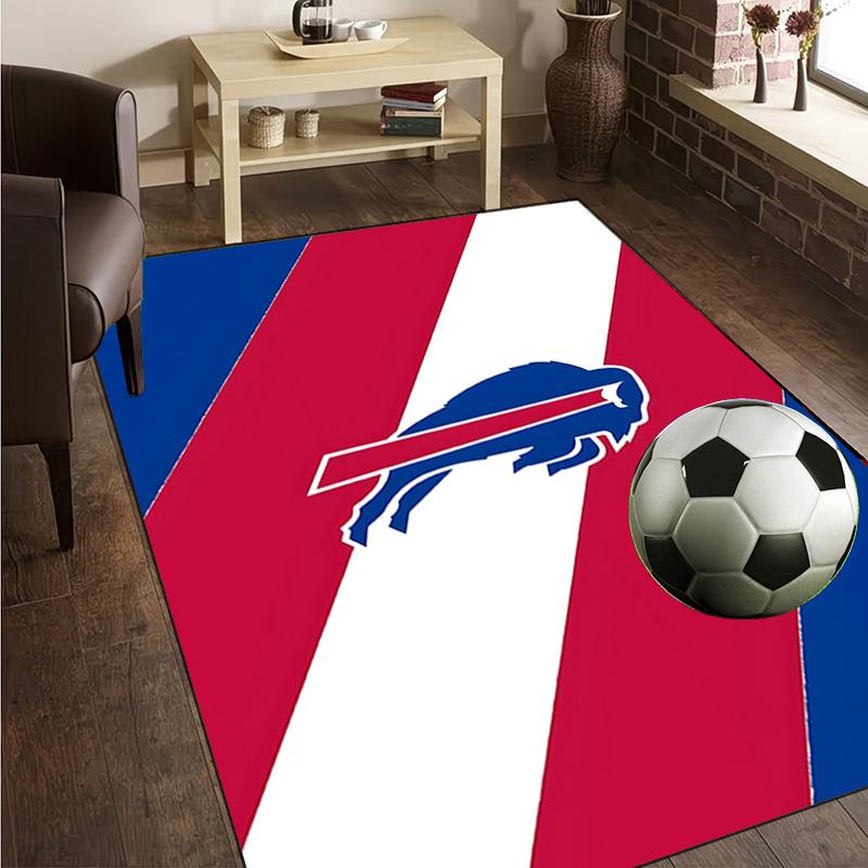 Bills Logo Rug Office Carpet Non-Slip Mat, Chair Rug Floor Covering for Gaming, Bedroom, Living Room , Home Decor Christmas Gift