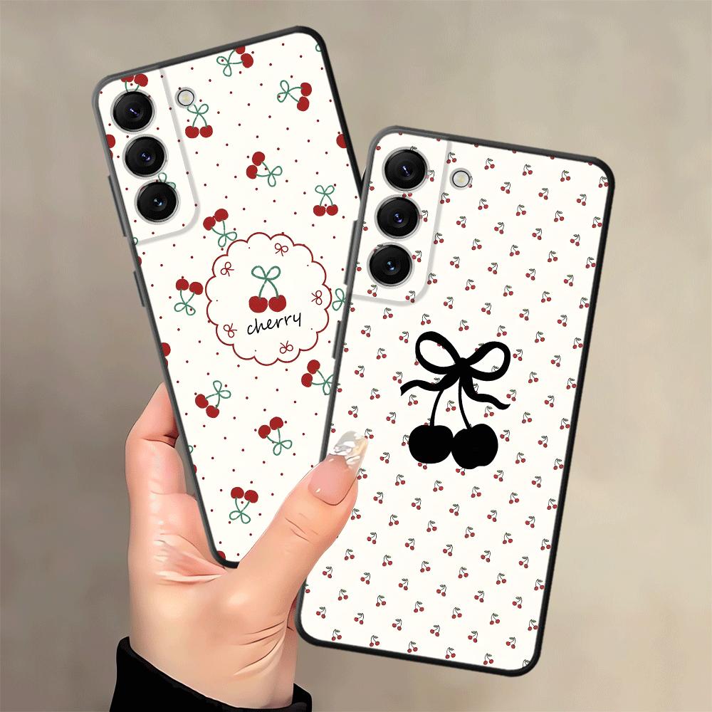 Cartoon Cherry Case for Samsung Galaxy A25 A16 A55 A23 A57 A15 A73 A51 A05 A53 A17 A06 A52 A36 A37 Phone Cover A12 A70 A41 A13