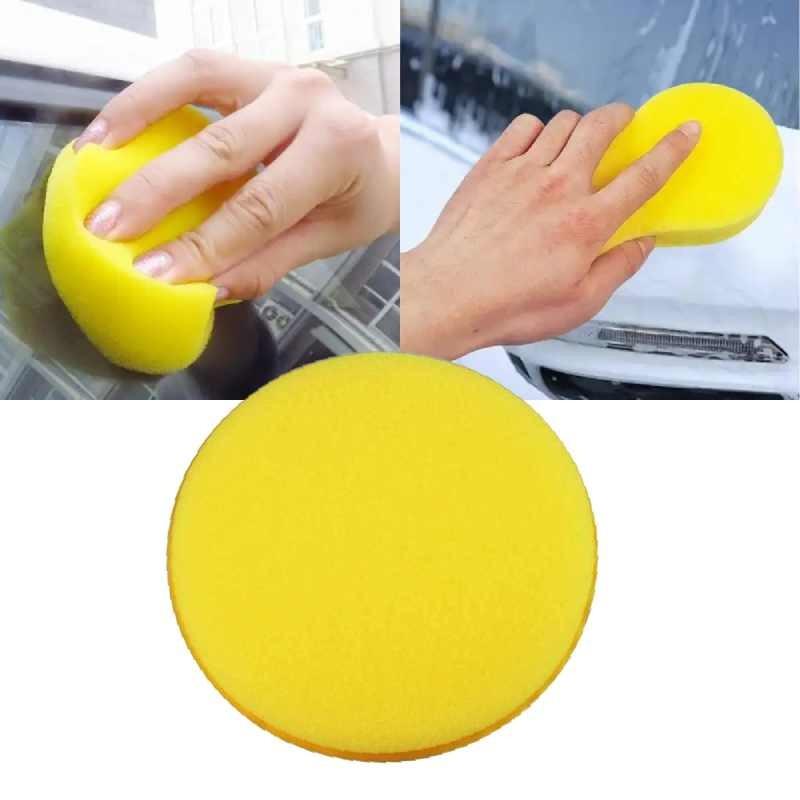 Cars Waxing Yellow Sponge Polishing Sponges Car Washing Tool Solid Durable Color