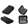 22 Slots Zipper CF TF Micro Security Digital Memory Card Storage Bag Case Cover