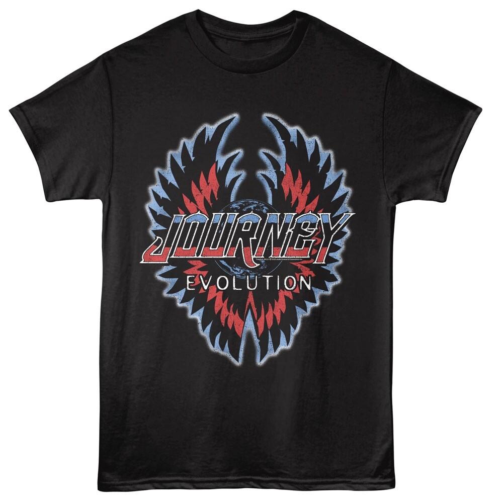 

Journey T-Shirt EVOLUTION ALBUM Music Band Mens Official Black Cotton Unisex T-Shirt M