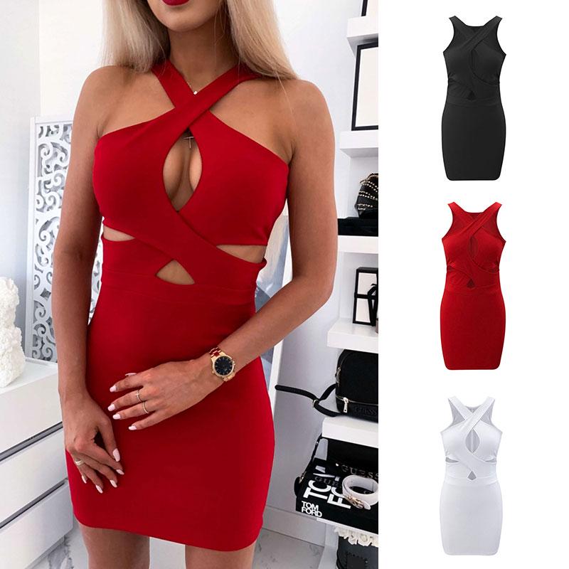 Buy Fashion Sexy Women Dress Sleeveless 