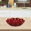 2Pcs Festive New Year Plastic Serving Platter Set Round Candy Fruit Snack Tray for Living Room Parties Appetizers Desserts