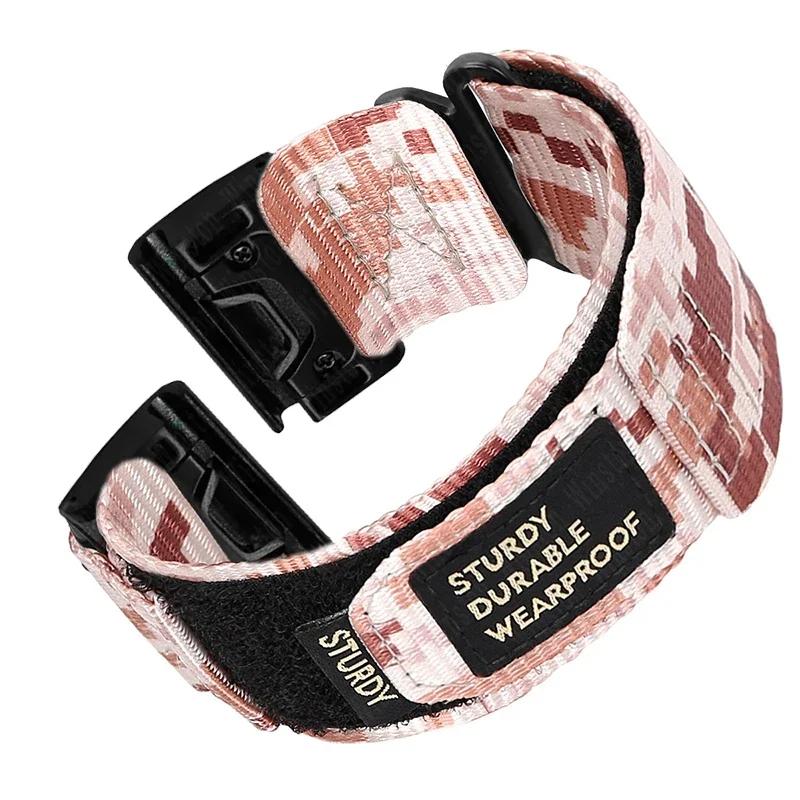 Quick Nylon Band for Garmin Watch Instinct 2X Tactics Strap Fenix 6X Pro 5Plus 7X 8 26mm 22mm Replacement Sport Release Bracelet