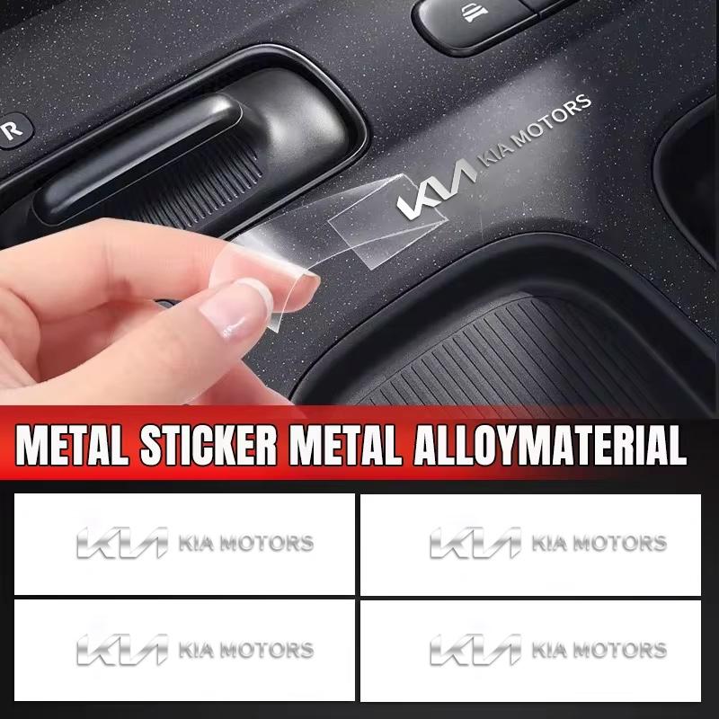 AADW1 Kovové Samolepky na Auto 3D Znak na Auto Dekorace Interiéru Samolepka Pro Kia Rio Ceed Sportage Cerato Soul Sorento Picanto Optima Příslušenství