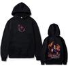 Anime Demon Slayer Kokushibo Hoodie Men's Women's Cartoon Oversized Hooded Sweatshirt Unisex Vintage Pullover Hoodies