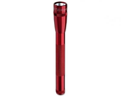 Mini Mag 3W LED 2 AA SP2203H MAG-LITE Light, Battery, Red,