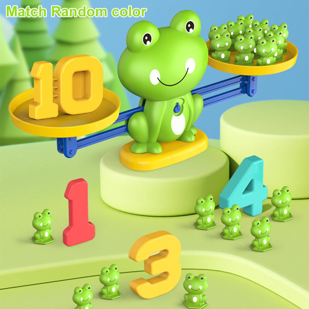 Funny Frog Scale Children's Early Education Toys Mathematical Intelligence Math Toys Funny Frog Scale Balance Toy Teaching