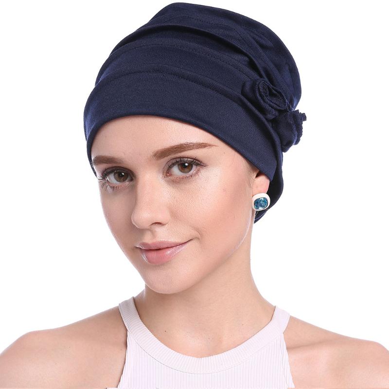 Women Ruffle Chemo Turban Headband 